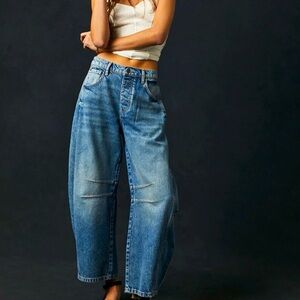 Size 27 Free People Barrel Jeans